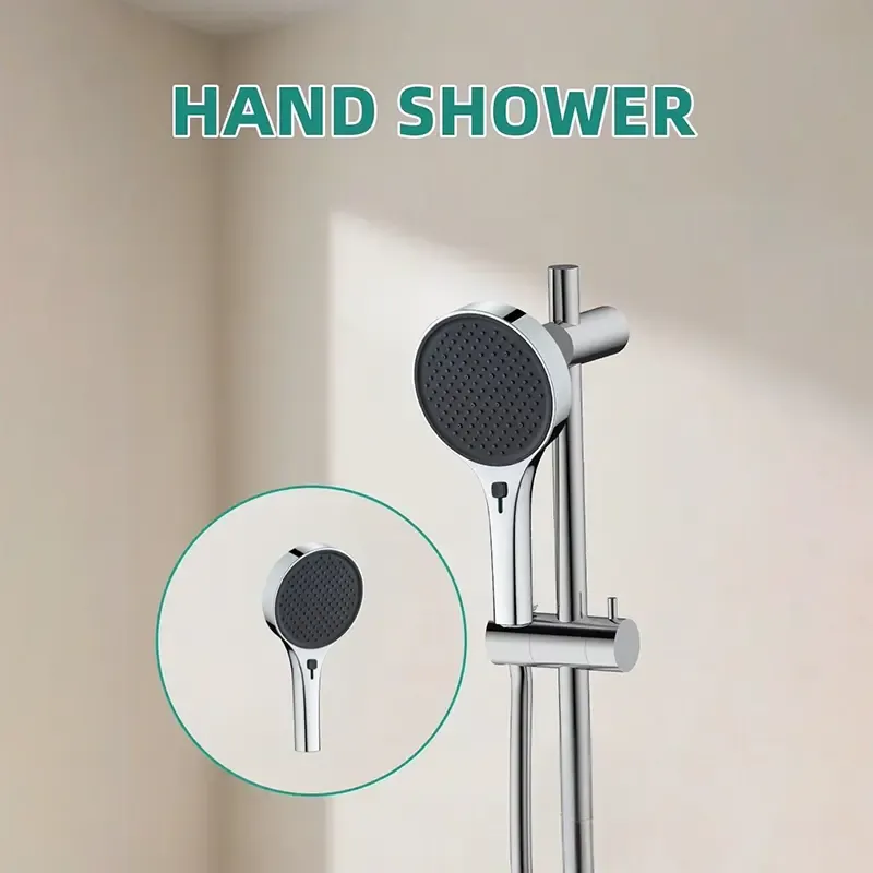 Multi Functional Stepless Speed Adjustable Water Saving Shower